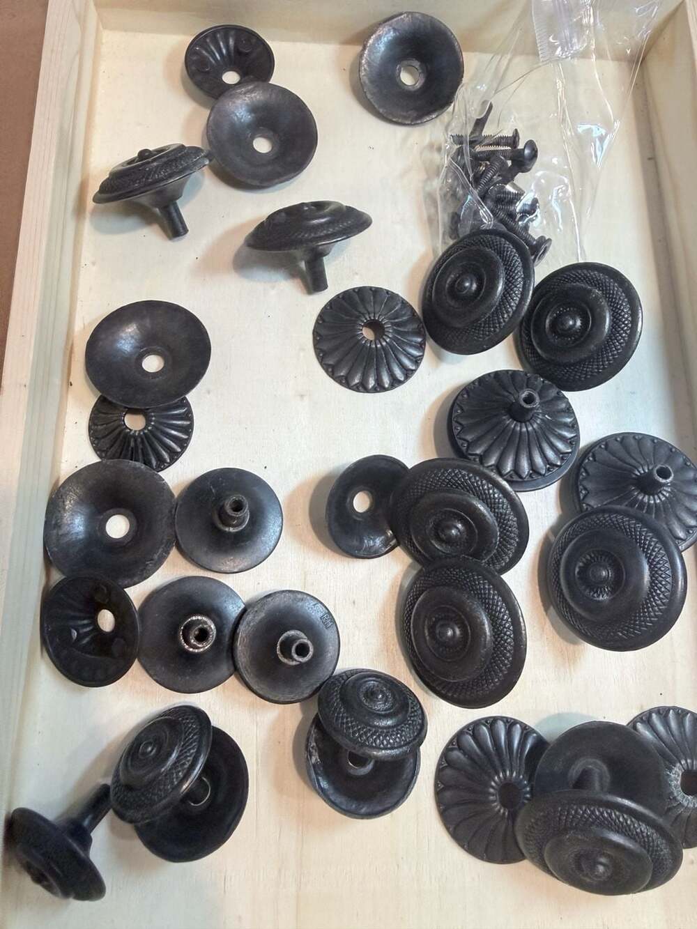 RH Restoration Hardware Vintage Cast Iron Cabinet Knobs Drawer Pulls Set